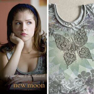 Lucky Brand Embroidered Butterfly Tee T-Shirt ASO Jessica Stanley